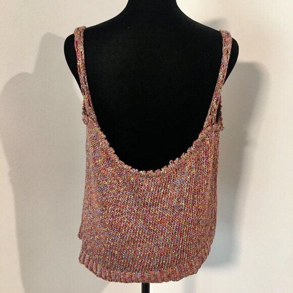 ST JOHN SPORT 2006 Paprika Cotton Viscose Chunky Knit Tank Top L Ret $400 NWT - Picture 4 of 7